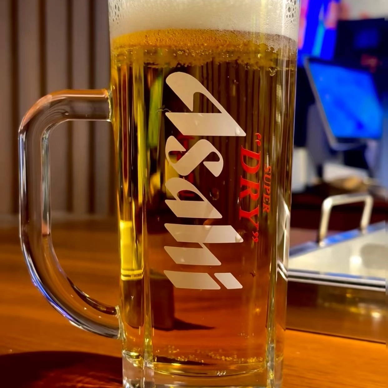 Beer Mug Handled - كوب بيرة أساهي سميك بمقبض للمطاعم