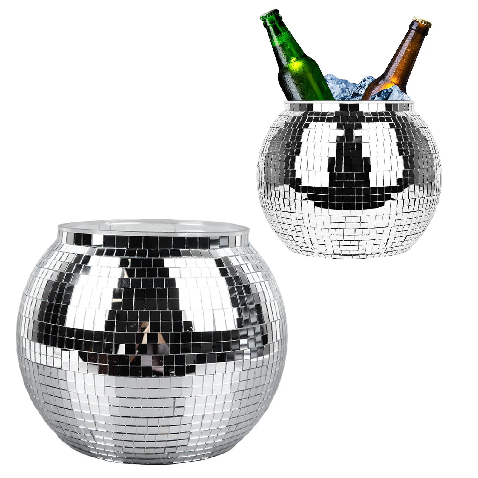 Ice Bucket Silver - دلو ثلج على شكل كرة ديسكو