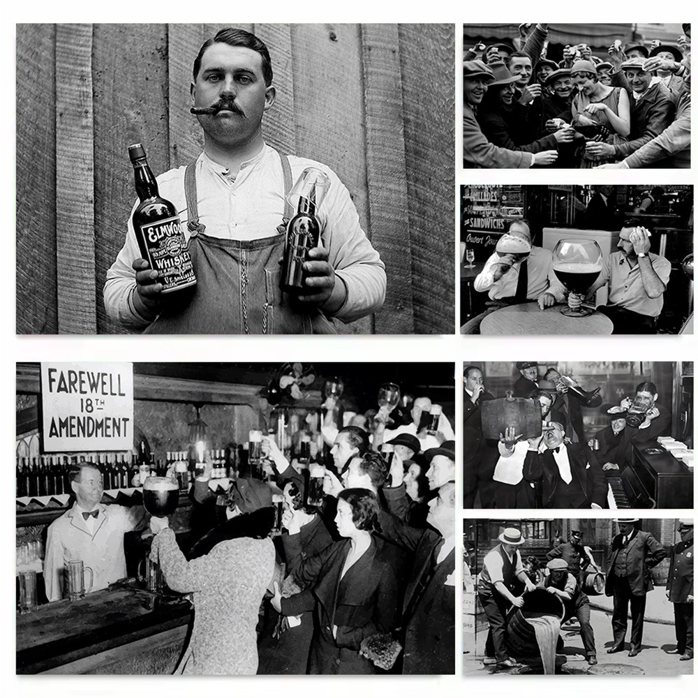 Wine Beer Photo - مواد مطبوعة من عصر الحظر الأمريكي،