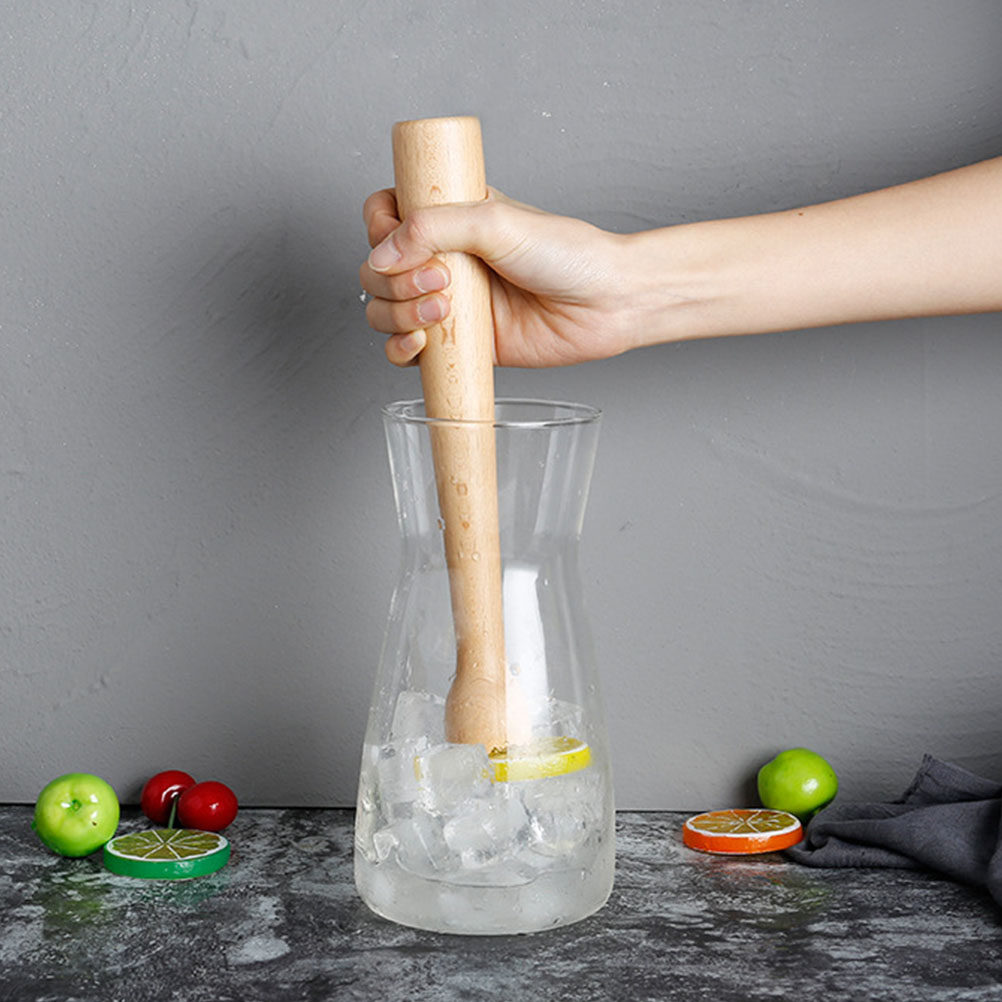 Muddler Cocktail Bar - عصا خلط خشبية للكوكتيلات والموهيتو، أداة