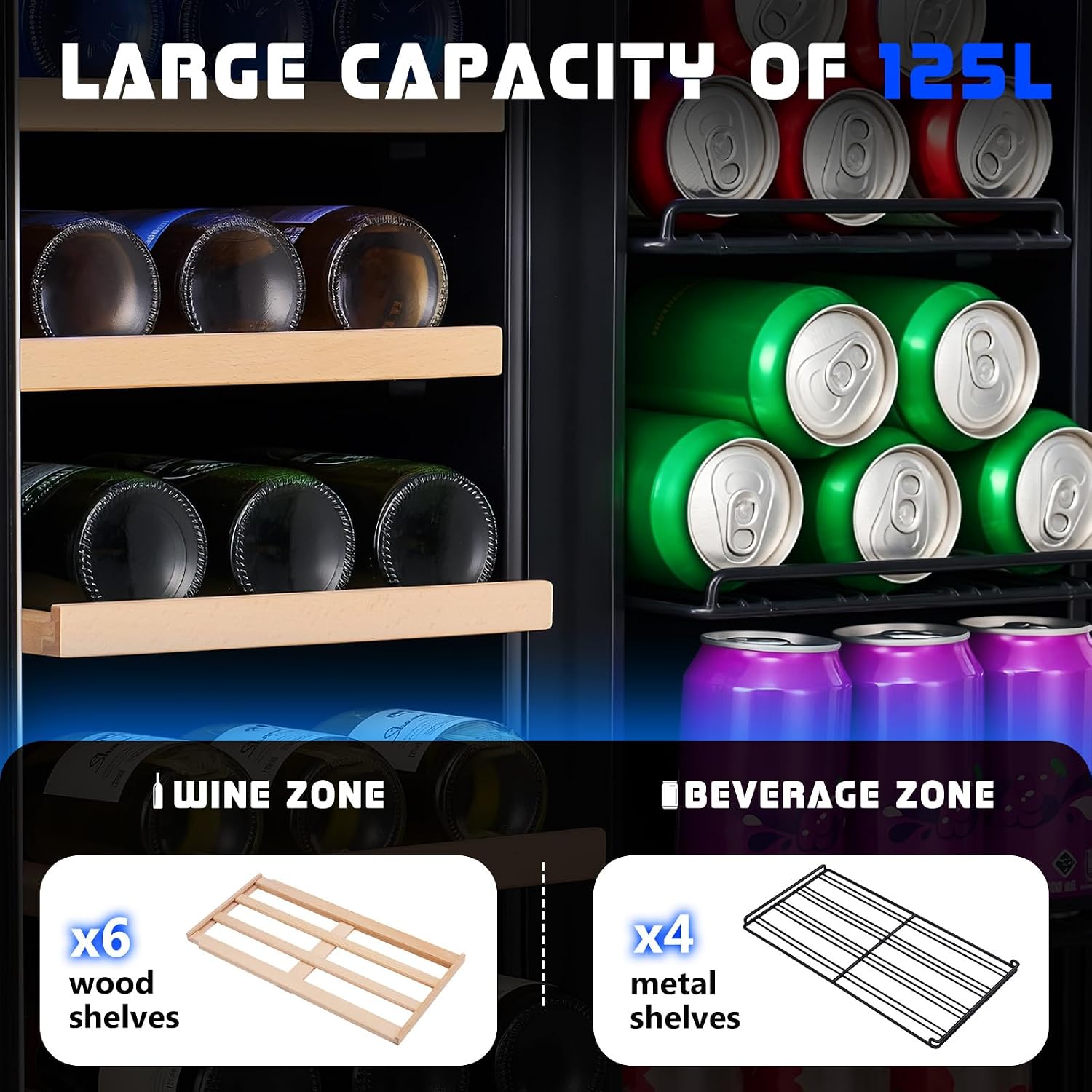 ثلاجة مشروبات، ثلاجة نبيذ وبير - مراجعة Wine Beer Fridge Under Counter وسعره