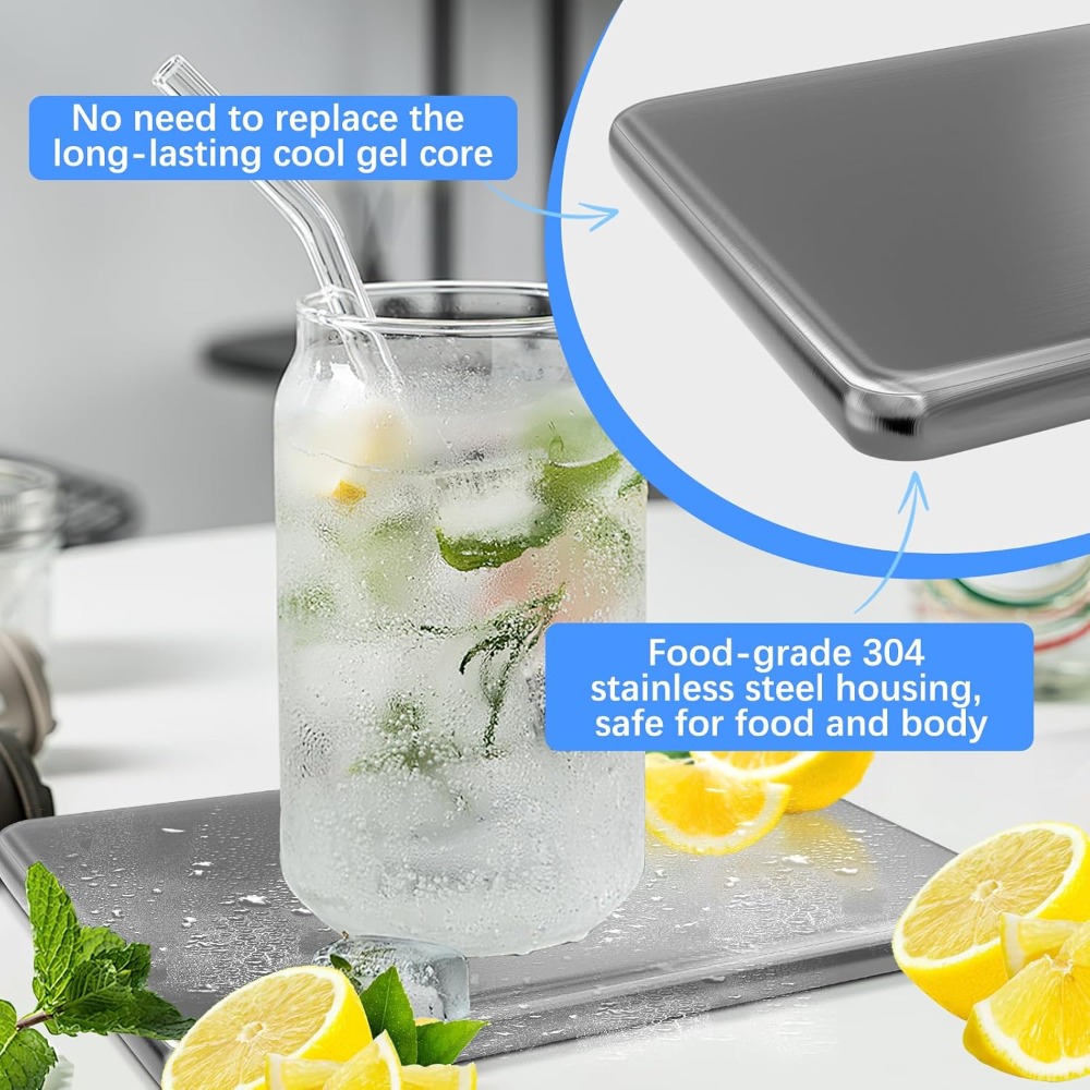 عبوات ثلج قابلة لإعادة الاستخد - مراجعة Ice Bucket Silver وسعره