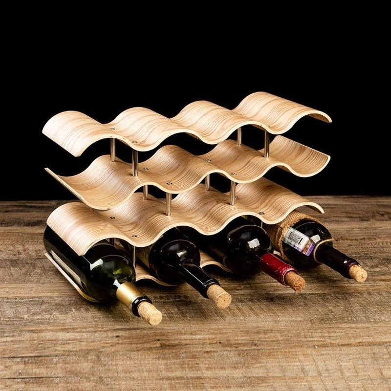 حامل زجاجات النبيذ المتموج رف  - مراجعة Wine Beer Rack وسعره