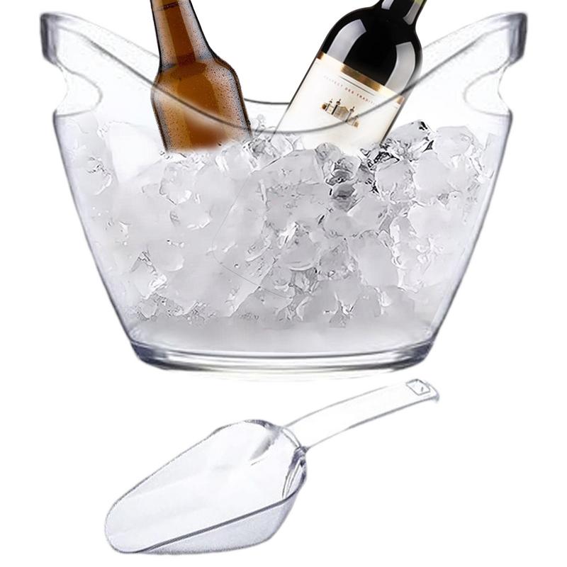 حوض مشروبات دلو للثلج الشفاف م - مراجعة Ice Bucket Silver وسعره