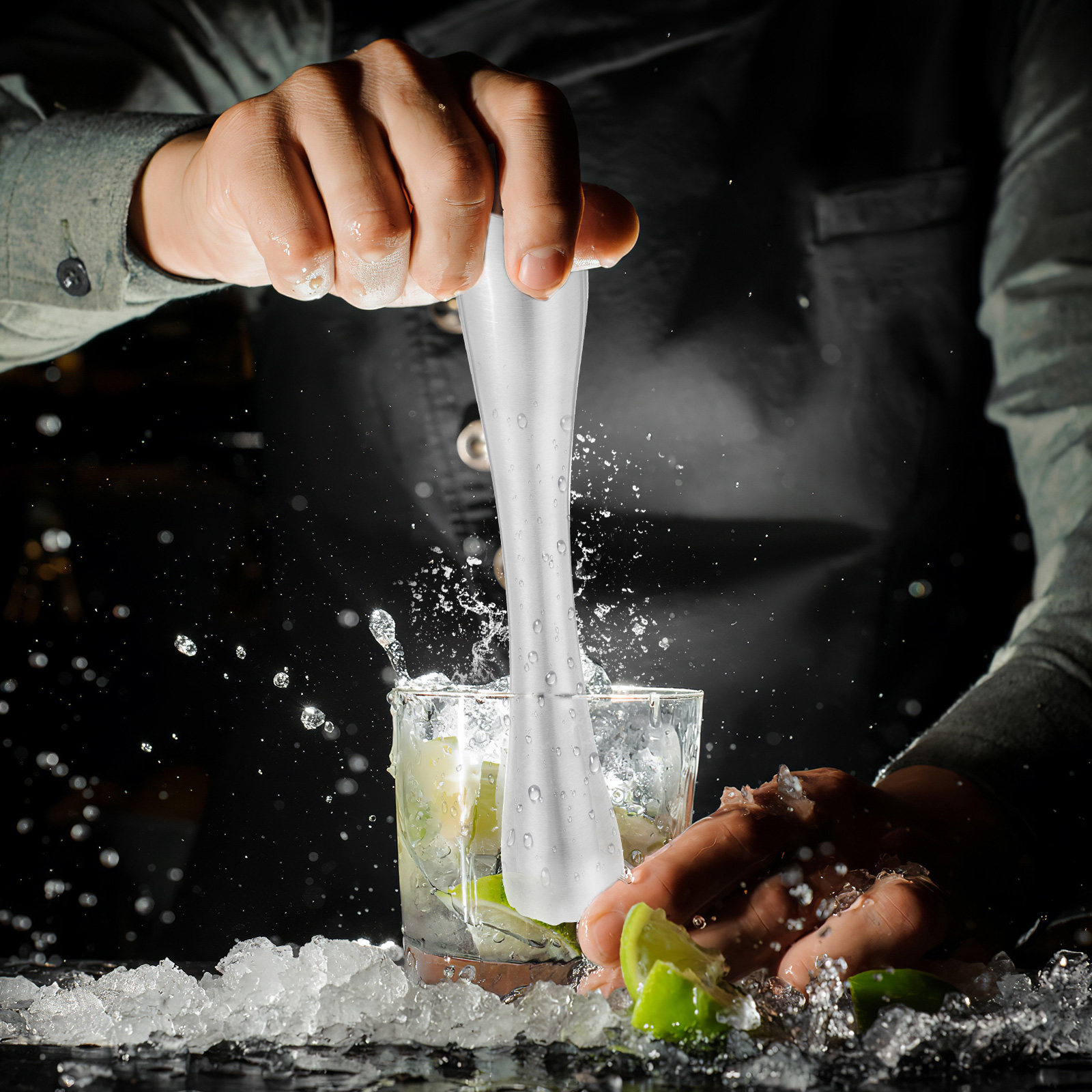عصا تكسير الثلج الاحترافية من  - مراجعة Muddler Cocktail Bar وسعره