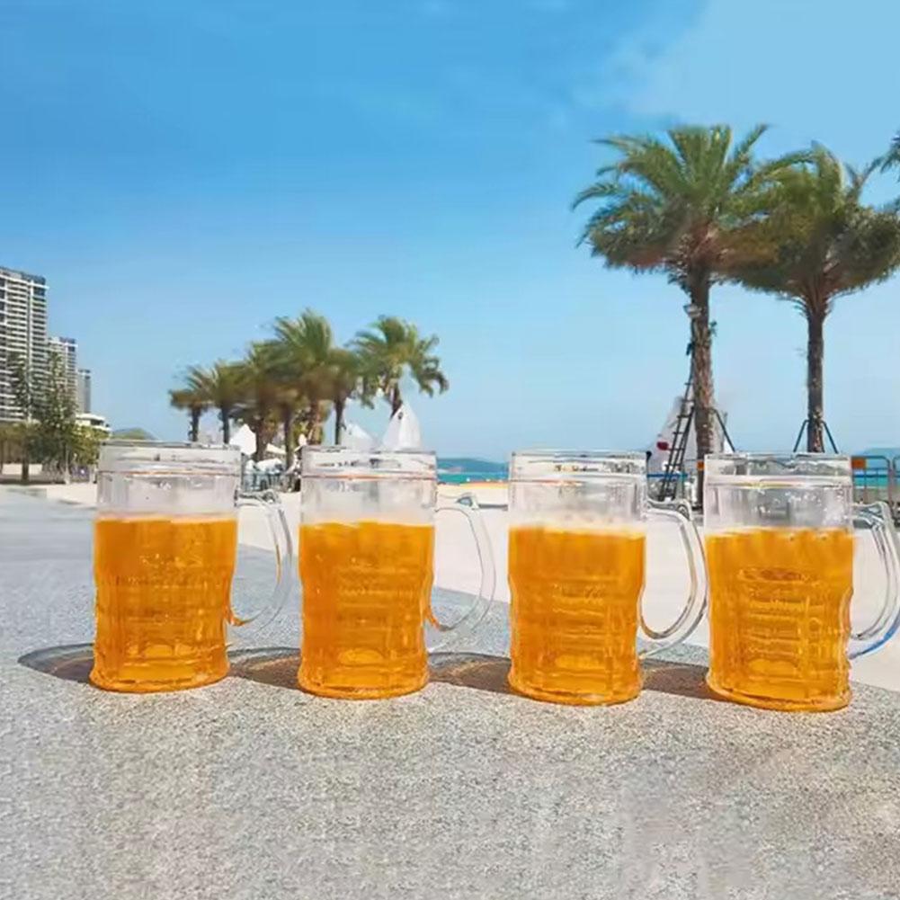 1/2 قطعة كوب بيرة مزدوج بمقبض، - مراجعة Beer Mug Handled وسعره