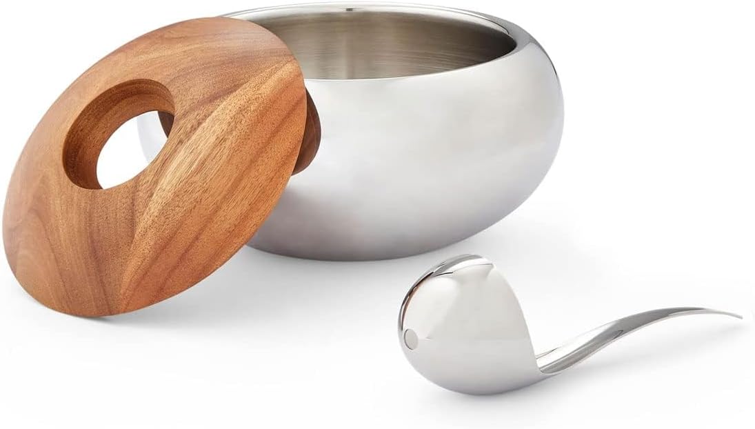 وعاء ثلج معزول من الفولاذ المق - مراجعة Ice Bucket Silver وسعره