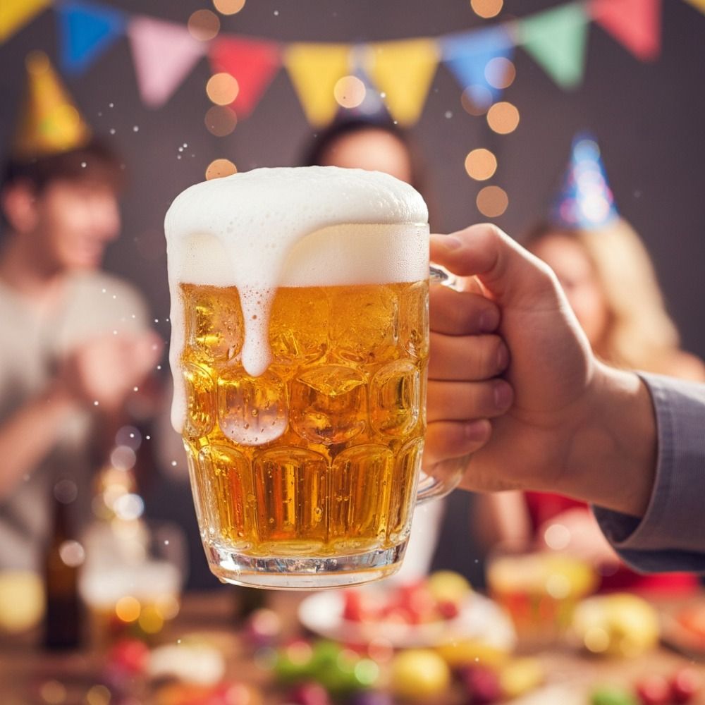 كوب بيرة بلاستيكي شفاف بتصميم  - مراجعة Beer Mug Handled وسعره