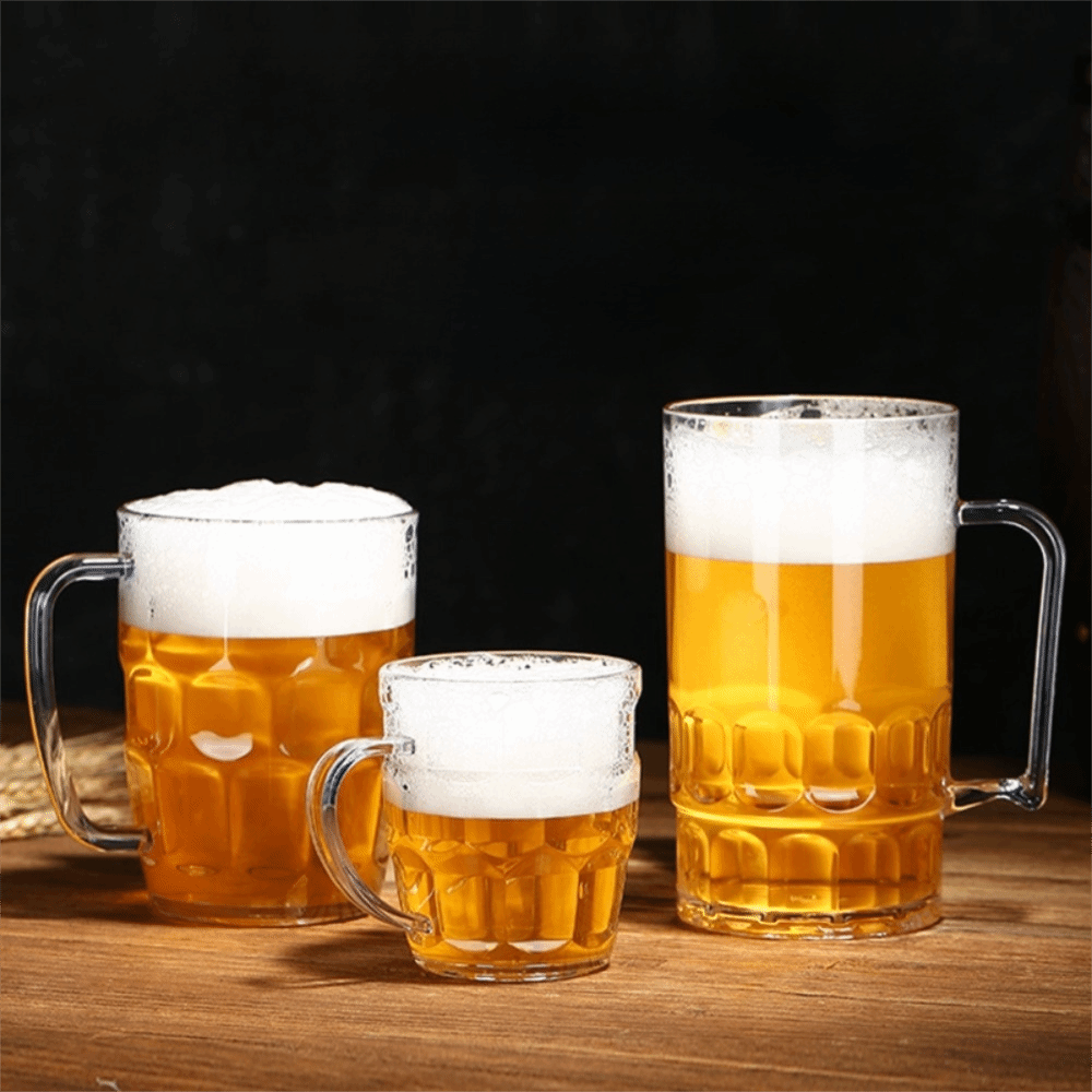 كوب بيرة بلاستيكي شفاف بتصميم  - مراجعة Beer Mug Handled وسعره