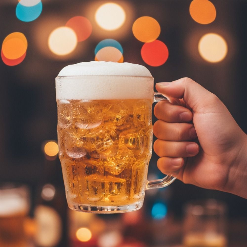 كوب بيرة بلاستيكي شفاف بتصميم  - مراجعة Beer Mug Handled وسعره