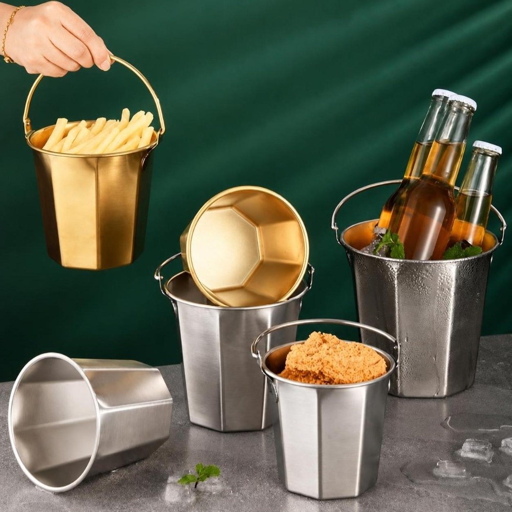 دلو ثلج صغير بسعة 0.7 لتر/1.1  - مراجعة Ice Bucket Silver وسعره