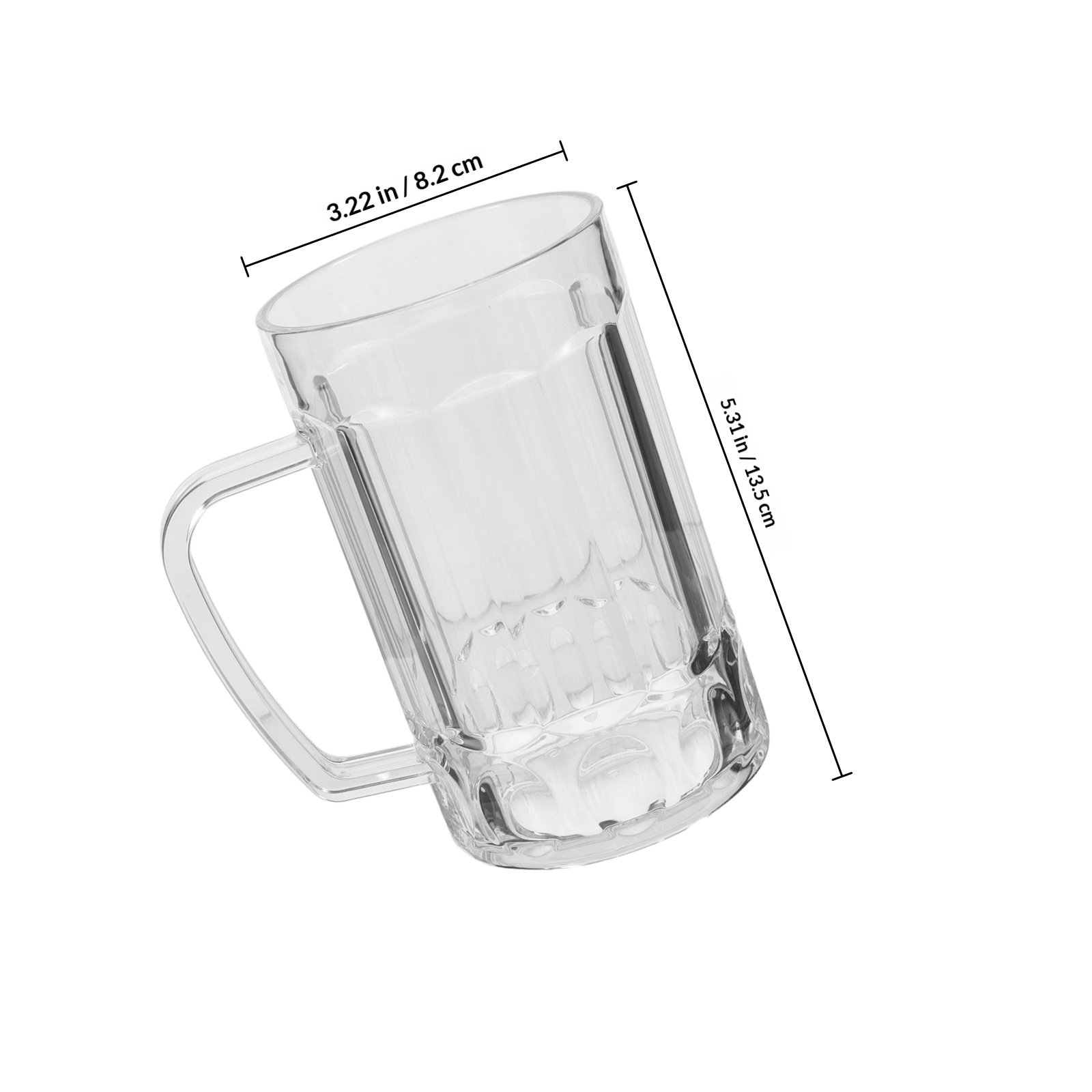 كوب بيرة أكريليك منزلي مع مقبض - مراجعة Beer Mug Handled وسعره