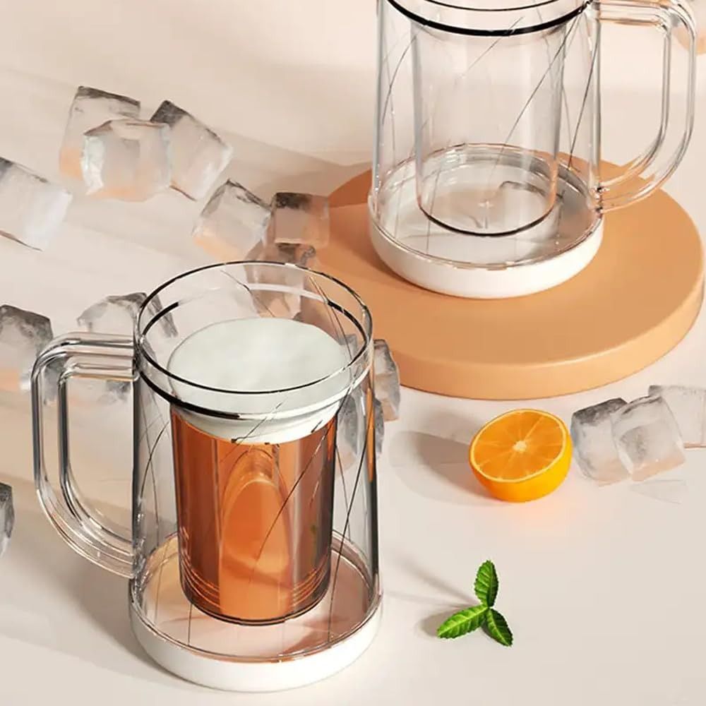 كوب بيرة منزلي مزدوج الطبقات ب - مراجعة Beer Mug Handled وسعره
