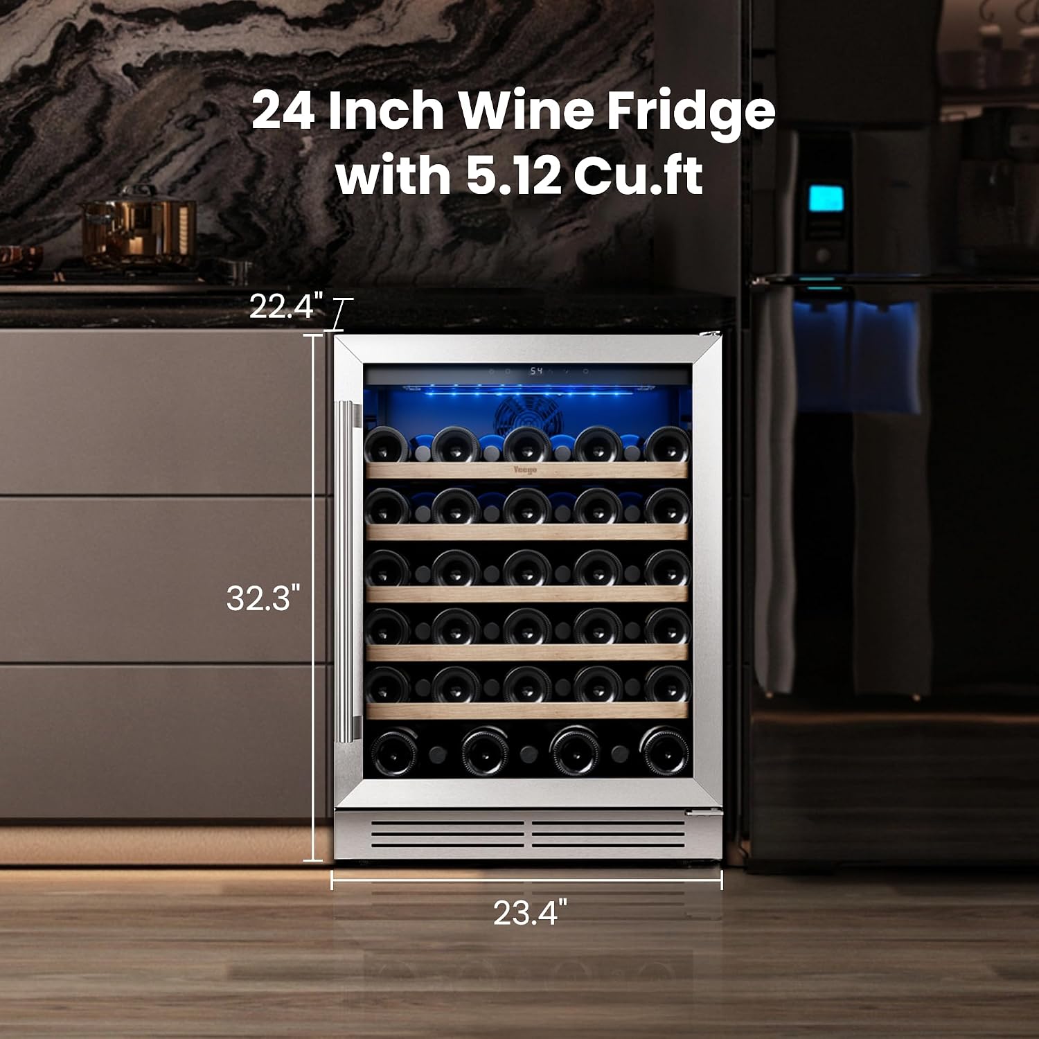 ثلاجة نبيذ ييجو - ثلاجة نبيذ ب - مراجعة Wine Beer Fridge Under Counter وسعره
