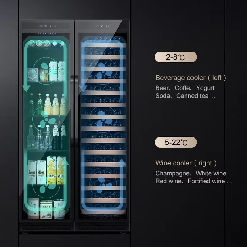 ثلاجة مشروبات مدمجة ببابين، مب - مراجعة Wine Beer Fridge Under Counter وسعره