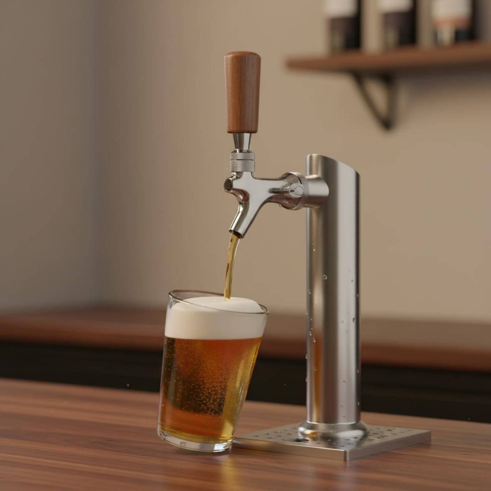 مقبض خشبي قصير لصنبور البيرة،  - مراجعة Wine With Beer وسعره