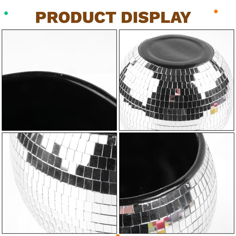 وعاء ثلج على شكل كرة ديسكو مقا - مراجعة Ice Bucket Silver وسعره